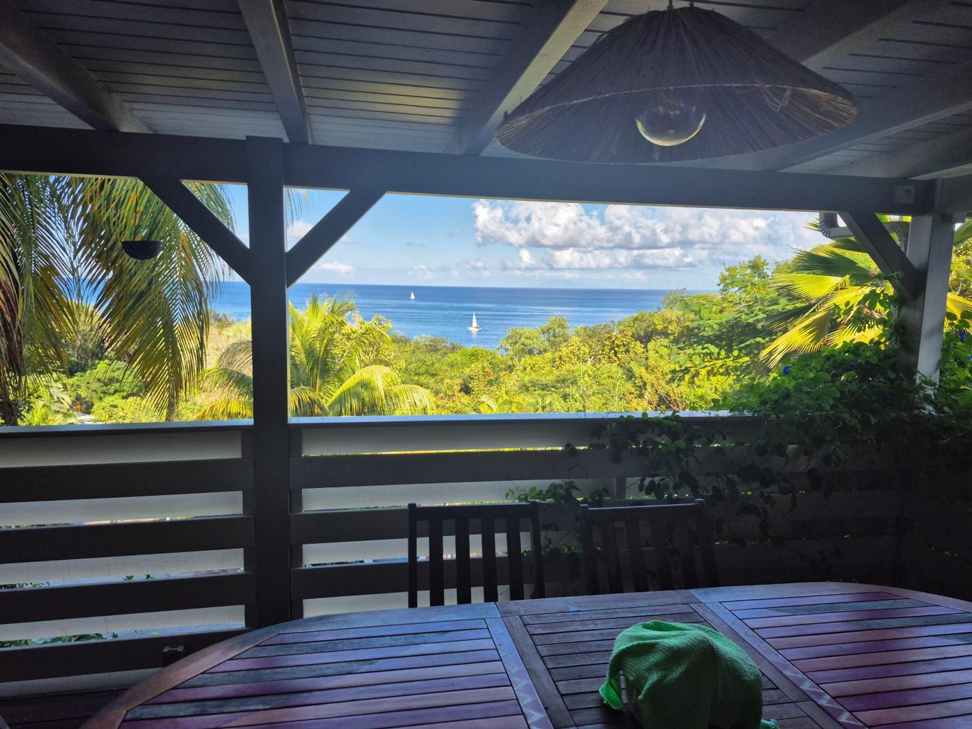 Villa Cannelle, Piscine, Vue Mer Deshaies Bagian luar foto