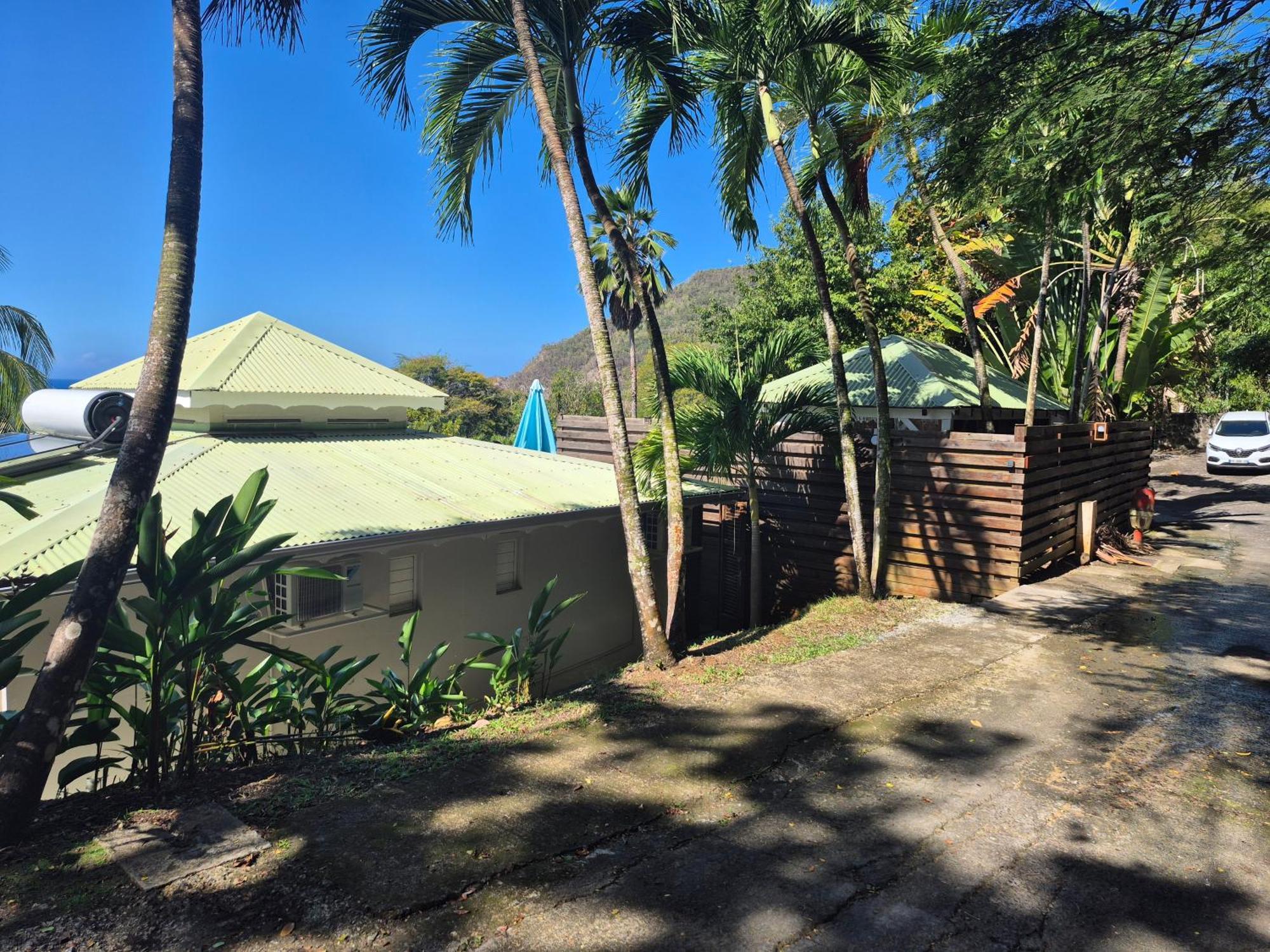 Villa Cannelle, Piscine, Vue Mer Deshaies Bagian luar foto