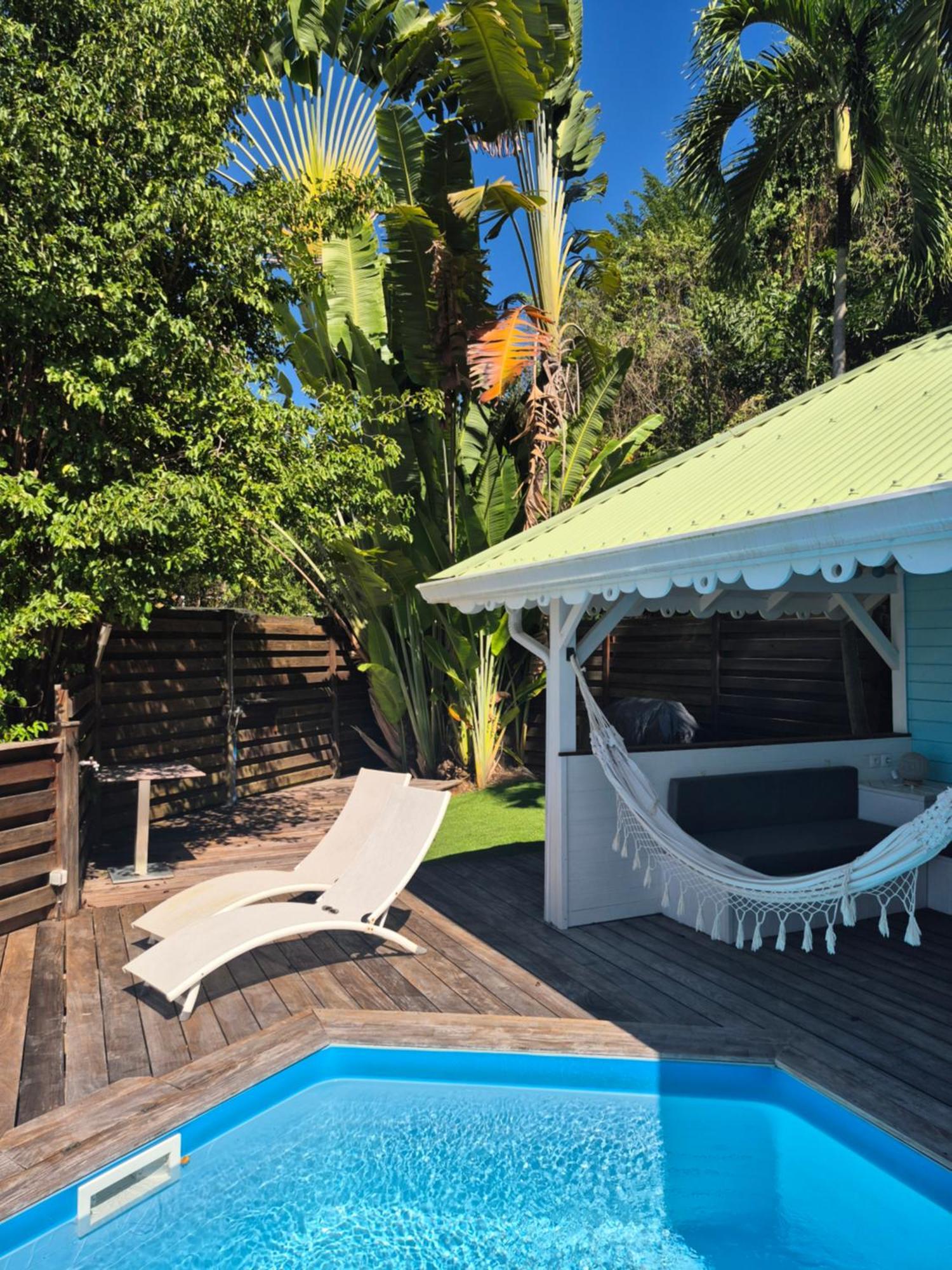 Villa Cannelle, Piscine, Vue Mer Deshaies Bagian luar foto