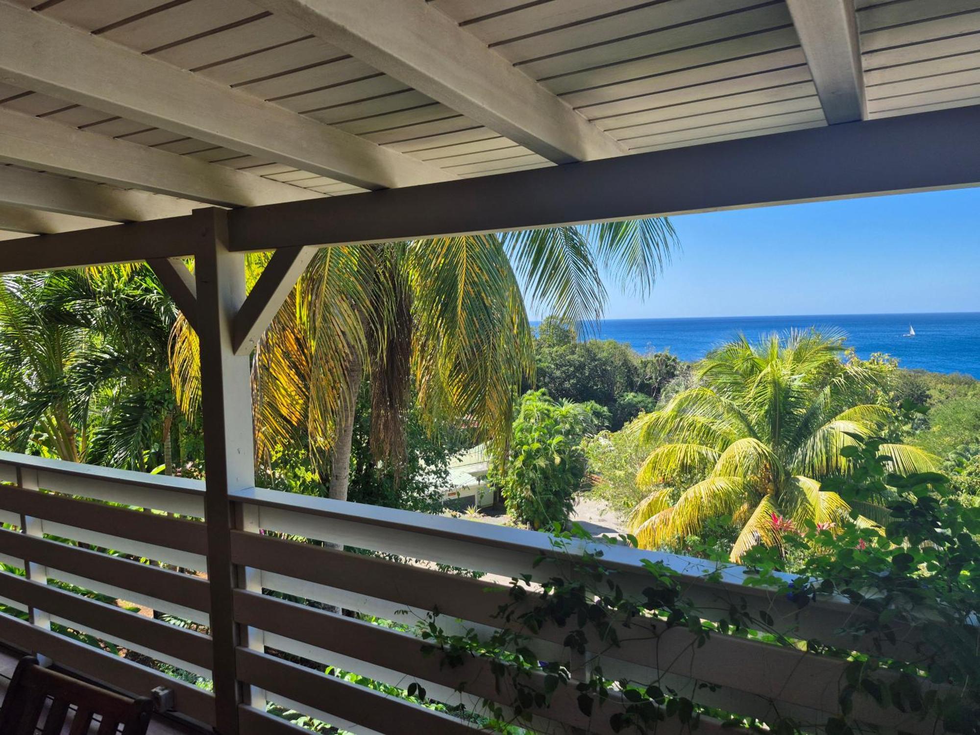 Villa Cannelle, Piscine, Vue Mer Deshaies Bagian luar foto