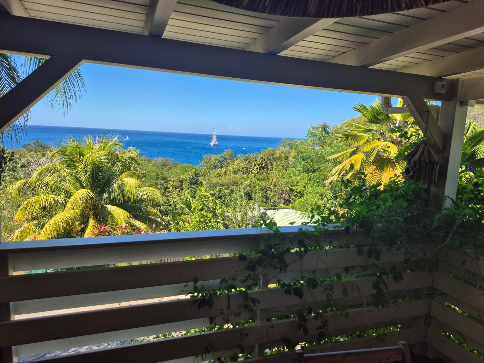 Villa Cannelle, Piscine, Vue Mer Deshaies Bagian luar foto