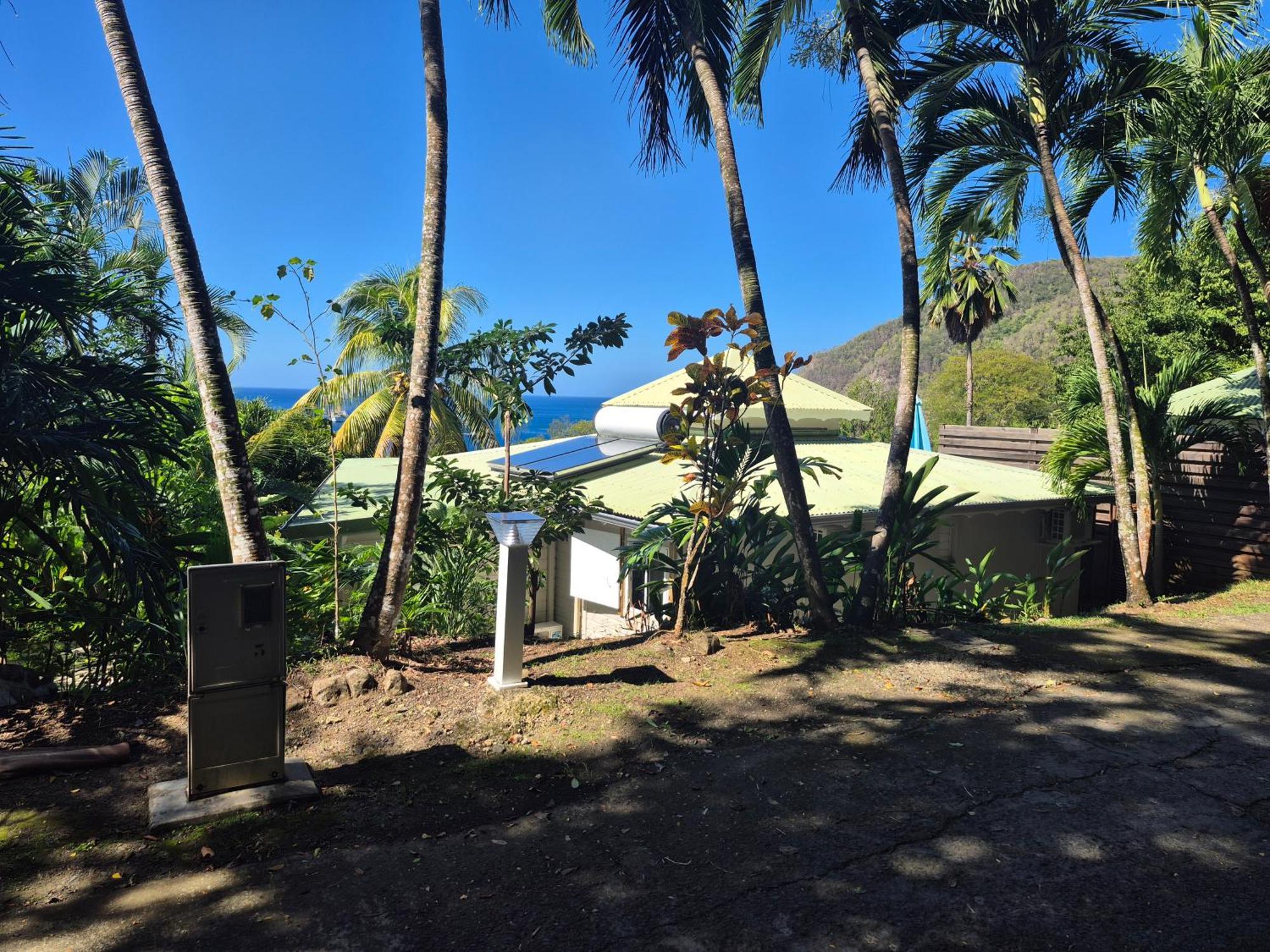 Villa Cannelle, Piscine, Vue Mer Deshaies Bagian luar foto