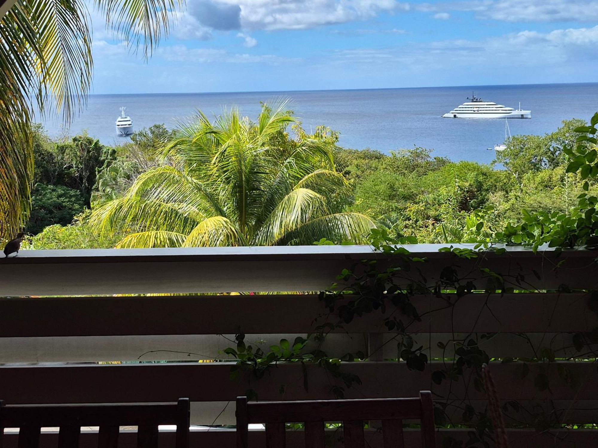 Villa Cannelle, Piscine, Vue Mer Deshaies Bagian luar foto