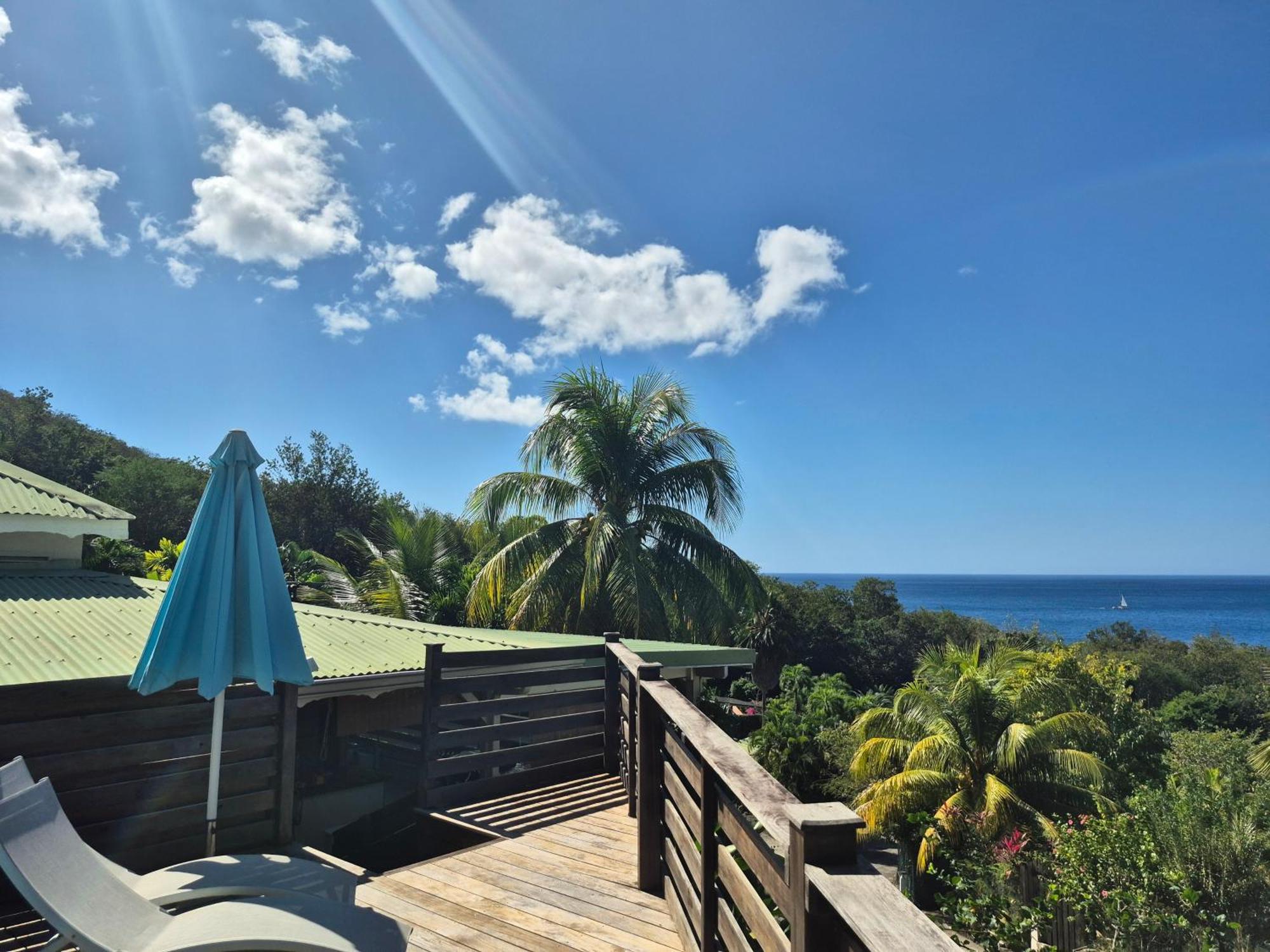 Villa Cannelle, Piscine, Vue Mer Deshaies Bagian luar foto