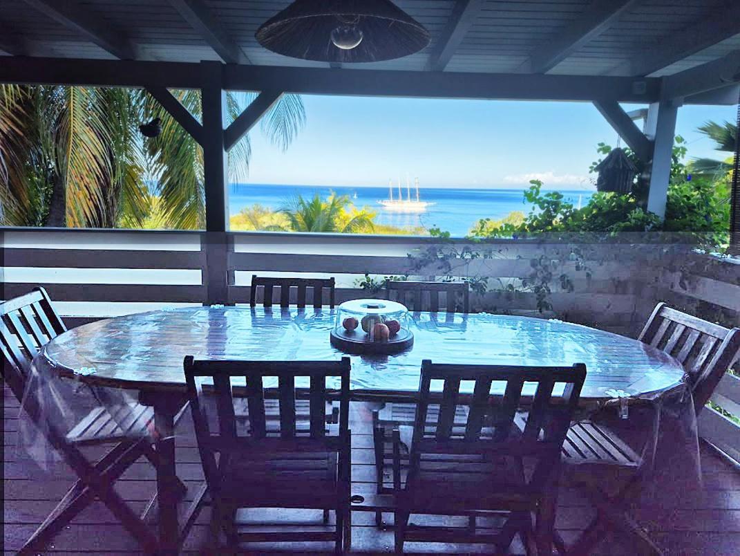 Villa Cannelle, Piscine, Vue Mer Deshaies Bagian luar foto